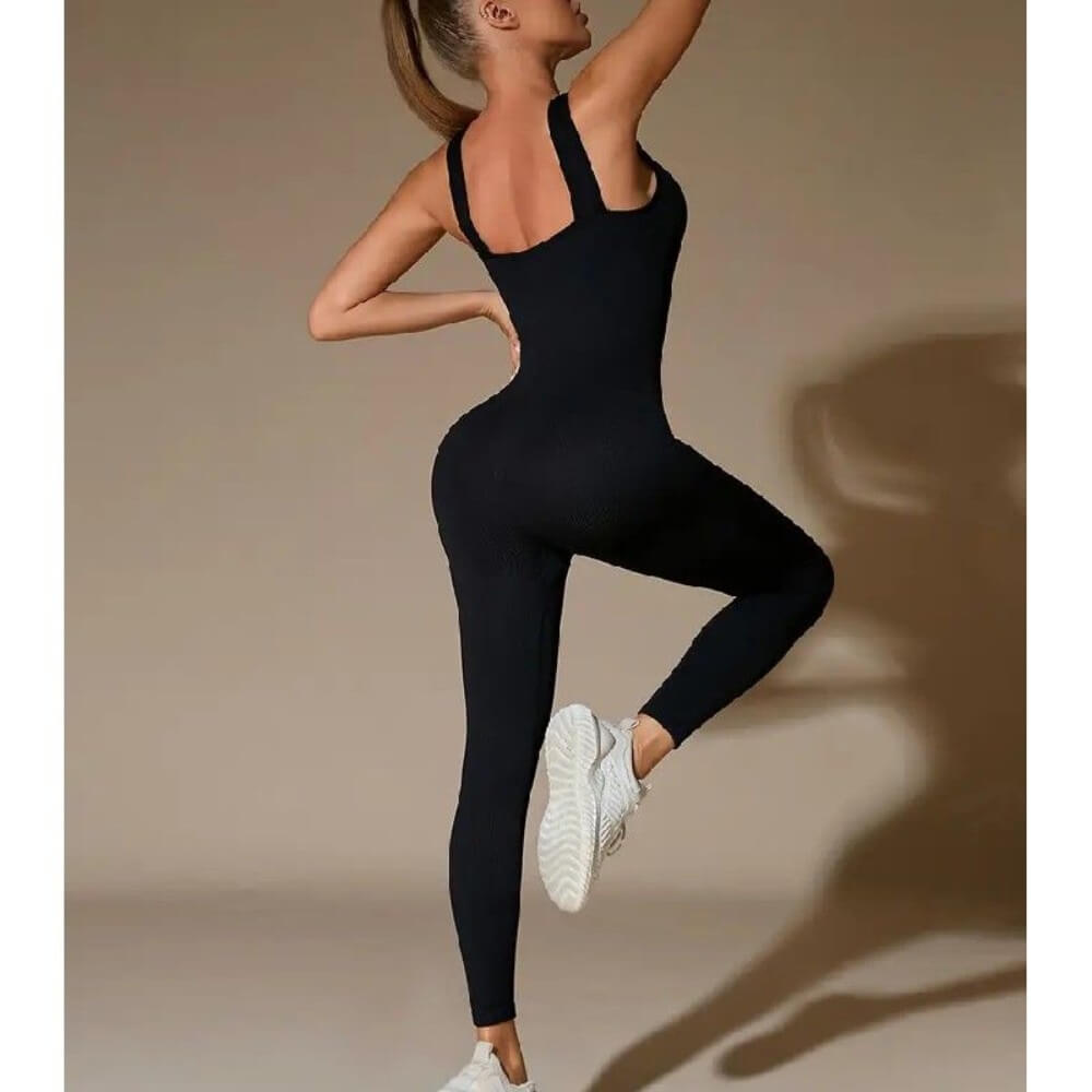 Черен спортен гащеризон C0624