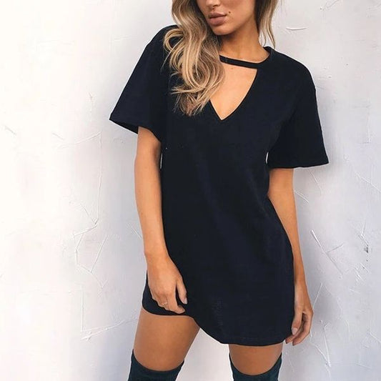 Черна Туника Рокля C0358