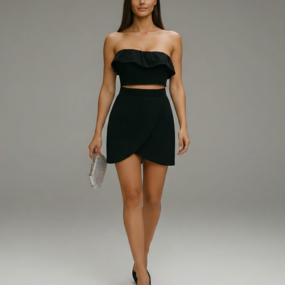 Set elegant de damă negru C0595